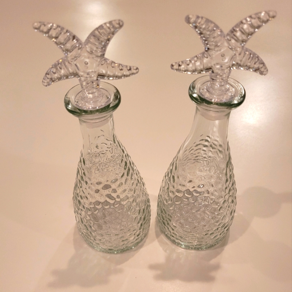 NEW Starfish Tropical Decorative Bottle set